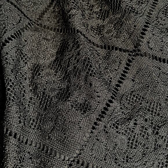 Charlotte Russe Off Shoulder Top Women's Small Black Lace Prairie Whimsygoth SEE - Picture 8 of 8